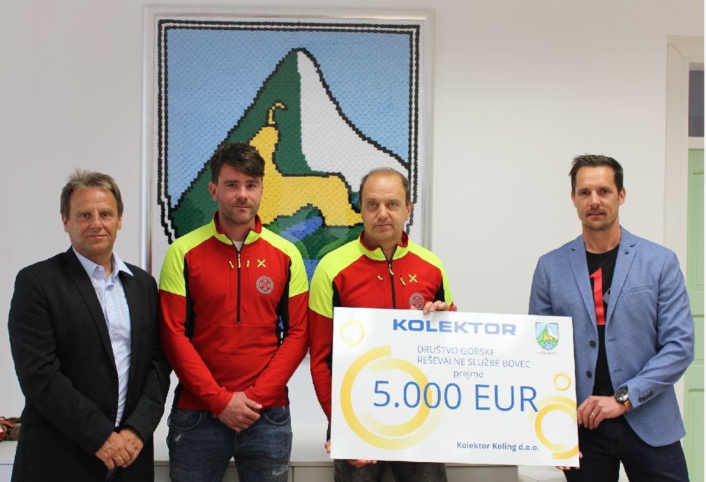 Donacija Kolektor Kolinga za PGD in GRS Bovec