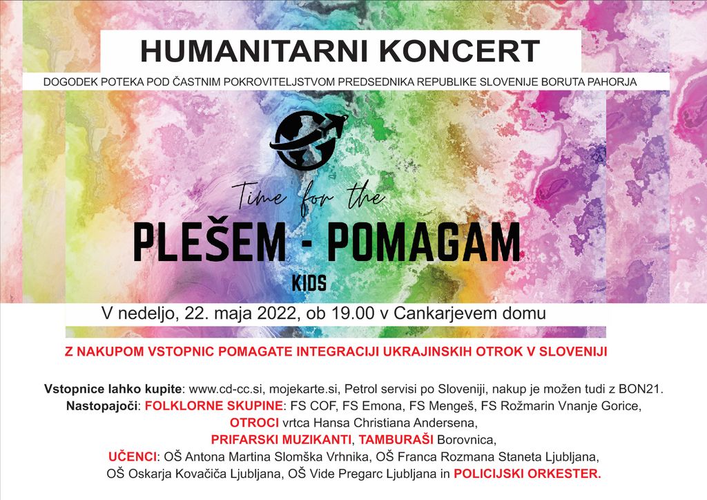 Humanitarni koncert Plešem - pomagam