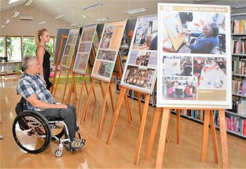 Društvo paraplegikov jugozahodne Štajerske razstavlja v preboldski knjižnici