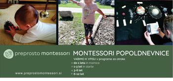 Montessori Popoldnevnice v Gorenjski hiši otrok