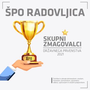 ŠPO Radovljica najboljši klub v državnem prvenstvu 2021