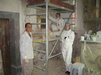 Obnova fresk na Vrzdencu